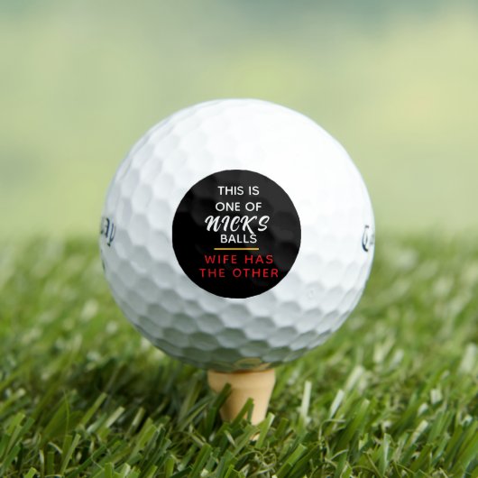Funny Personalized Lost Ball Message Golf Balls ゴルフボール (インサイチュ 木)