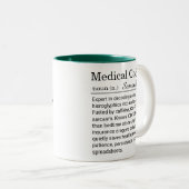 Funny Personalized Medical Coder Definition  マグカップ (正面右)