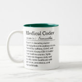 Funny Personalized Medical Coder Definition  マグカップ (左)