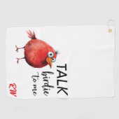 Funny Personalized Monogram ゴルフタオル (横)