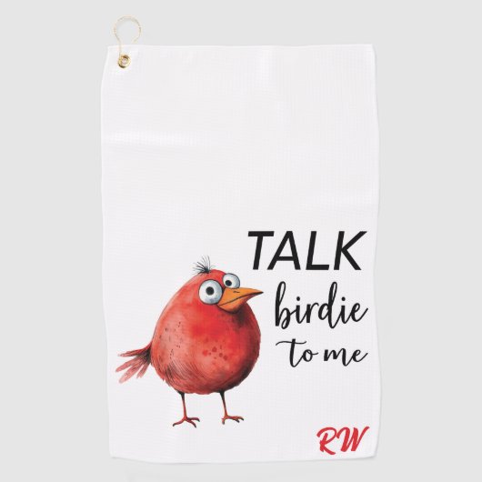 Funny Personalized Monogram ゴルフタオル (正面)