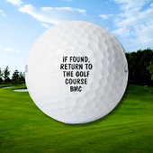 Funny Personalized Monogram Lost Golf Ball Saying ゴルフボール