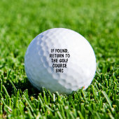Funny Personalized Monogram Lost Golf Ball Saying ゴルフボール