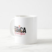 Funny Personalized Name Mug – Chief Snack Officer コーヒーマグカップ (正面左)