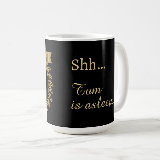 Funny Personalized Nap Champion (Customizable) Mug コーヒーマグカップ (正面右)