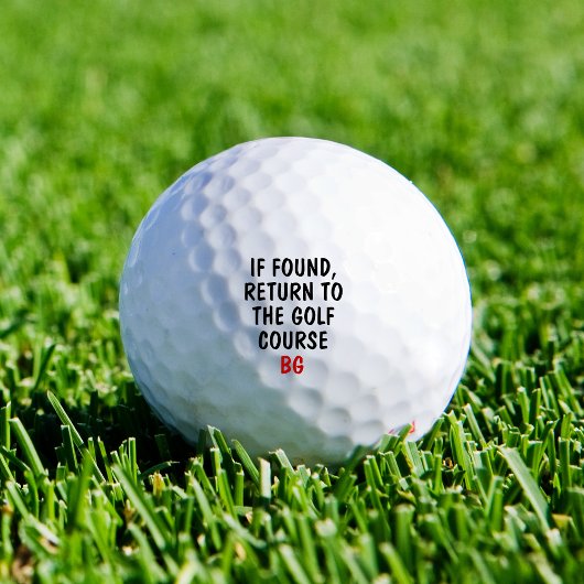 Funny Personalized Novelty Lost Golf Ball Saying ゴルフボール
