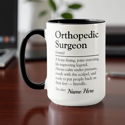 Funny Personalized Orthopedic Surgeon Definition マグカップ