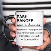 Funny Personalized Park Ranger Definition マグカップ