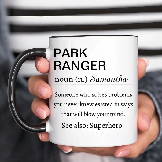 Funny Personalized Park Ranger Definition マグカップ