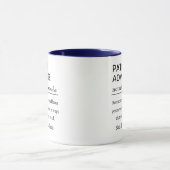 Funny Personalized Patient Advocate Definition マグカップ (中央)