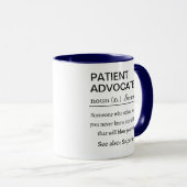 Funny Personalized Patient Advocate Definition マグカップ (正面右)