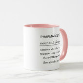 Funny Personalized Pharmacologist Definition マグカップ (正面右)