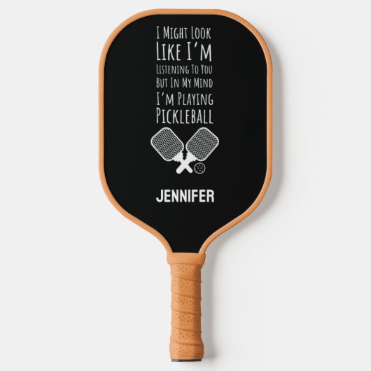 Funny Personalized Player Humor ピックルボールラケット (正面)