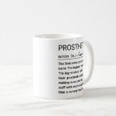 Funny Personalized Prosthetist Definition コーヒーマグカップ (正面右)