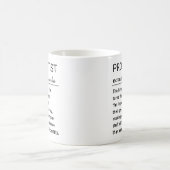Funny Personalized Prosthetist Definition コーヒーマグカップ (中央)