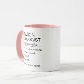 Funny Personalized Radiation Oncologist Definition マグカップ (正面左)
