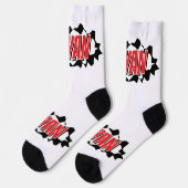 Funny personalized socks with rupture hole design ソックス (左)