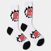 Funny personalized socks with rupture hole design ソックス (右)