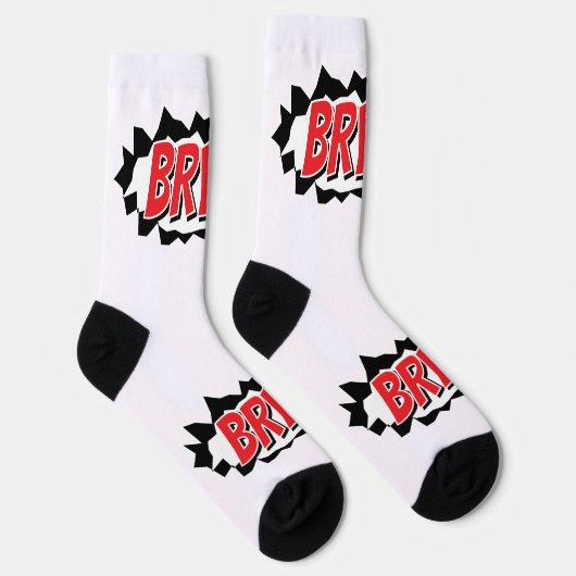 Funny personalized socks with rupture hole design ソックス (右)