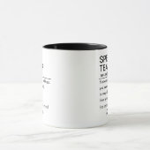 Funny Personalized Sped Teacher Definition マグカップ (中央)