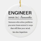 Funny Personalized Tech Support Definition セラミックオーナメント (裏面)