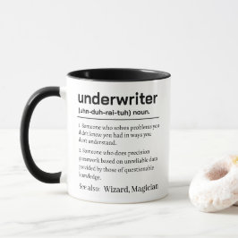 Funny Personalized Underwriter Definition マグカップ