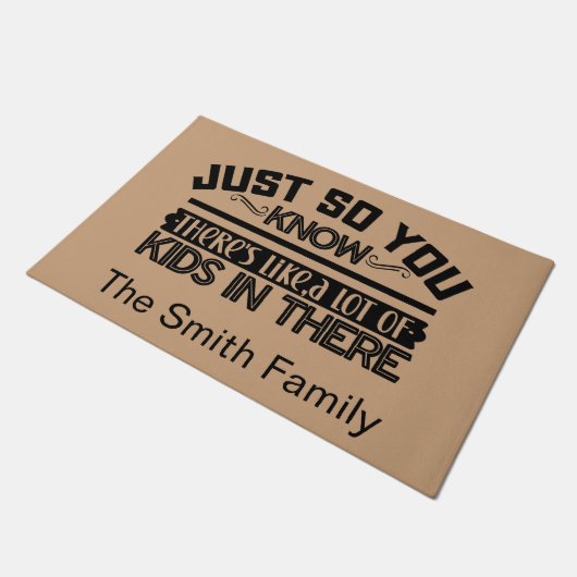 Funny Personalized Welcome Doormat ドアマット (アングル)