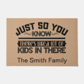 Funny Personalized Welcome Doormat ドアマット (正面)