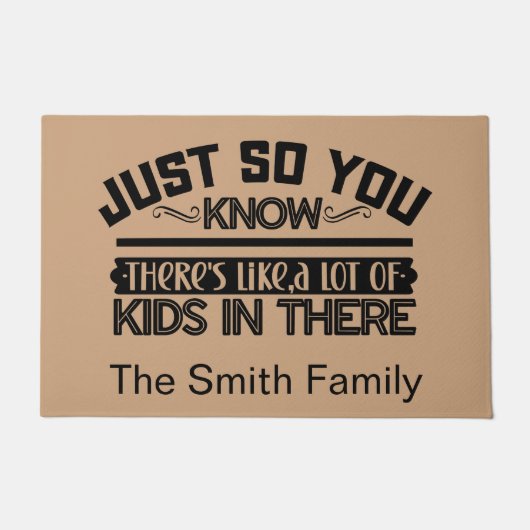 Funny Personalized Welcome Doormat  ドアマット (正面)