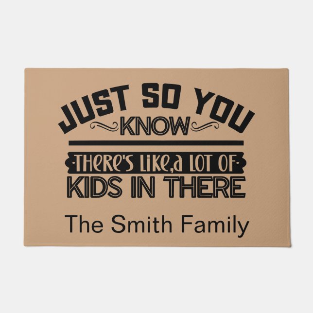 Funny Personalized Welcome Doormat  ドアマット (正面)