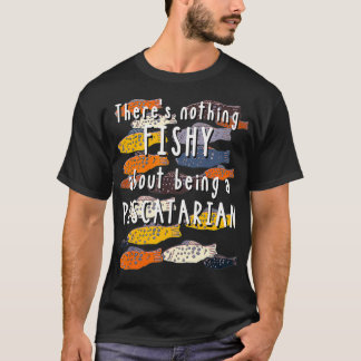 Funny Pescatarian Diet Quote Fish Montage Joke Fis Tシャツ