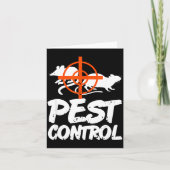 Funny Pest Control Humor For Rat Hunters &amp; Tra カード (正面)