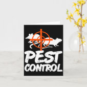 Funny Pest Control Humor For Rat Hunters &amp; Tra カード (黄色い花)