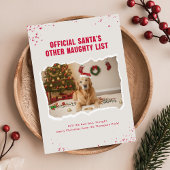 Funny Pet Dog Photo Christmas Holiday Postcard ポストカード