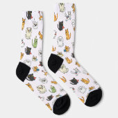 Funny Pets Pattern Crew Socks ソックス (右)