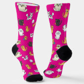 Funny Pets Pattern Crew Socks ソックス (傾斜あり)