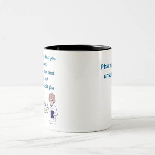 Funny Pharmacist  ツートーンマグカップ (中央)