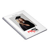 Funny PHD Graduation Custom Photo Gift ノートブック (右側)
