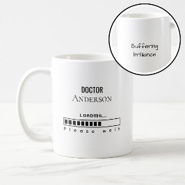 Funny PhD Graduation Doctor Name Loading コーヒーマグカップ