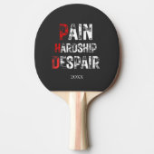 Funny PhD Graduation Pain Hardship Despair Quote 卓球ラケット (正面)