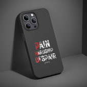 Funny PhD Graduation Pain Hardship Despair Quote iPhoneケース