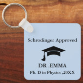 Funny PhD Keychain Field Specific キーホルダー (正面)