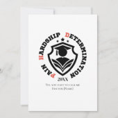 Funny PhD Quote Pain, Hardship, Determination シーズンカード (正面)