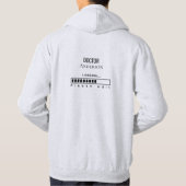 Funny PhD Survival Custom Doctor Name Loading パーカ (裏面)