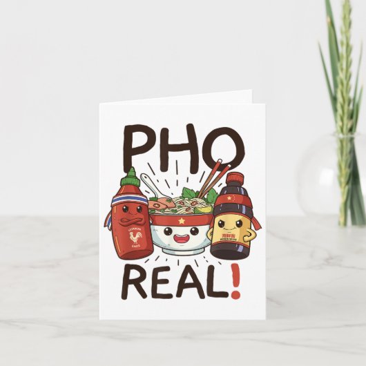 Funny Pho Threads Co. ファン・ベトナムフォーヌードル・ソー カード (正面)