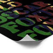 Funny Phonetic Alphabet Nato Military Lice Army Ta ポスター (角)