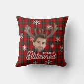 Funny Photo Face Blitzened Christmas Custom Gift クッション (裏面)