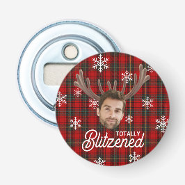 Funny Photo Face Blitzened Christmas Custom Gift 栓抜き