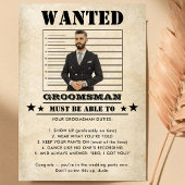 Funny Photo Groomsman Invitation