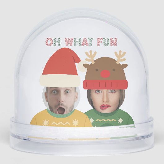 Funny Photo Personalized Christmas Sweater (正面)